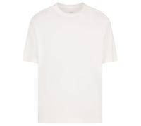 Armani Exchange Camiseta para Hombre The Grid, sostenible, Logotipo Tape, Blanco Crudo, XS