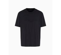 Armani Exchange Camiseta para Hombre Urban Heights, Cornely Logo Signature, Azul Oscuro, M