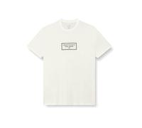 Armani Exchange Camiseta Rectangular Box Logo para Hombre, Rojo, XXL