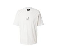 Armani Exchange Icon Project, Embroidered Logo Camiseta, Blanco Crema, S para Hombre