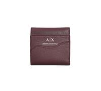 Armani Exchange Cartera burdeos para mujer con logotipo UNI