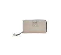 Armani Exchange Cartera color barro para mujer con placa logo UNI