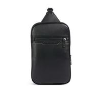 Armani Exchange Cedric Mochila sling negro, imitación de cuero, hombre, 1L