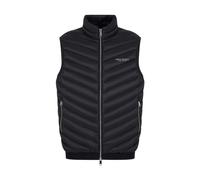 Armani Exchange 100% Down, Front Logo, Elastic Waistband with Logo Chaleco para Hombre, Negro (Black/Melange Grey), M