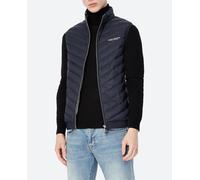 Armani Exchange Chaleco de hombre básico de plumas "ultra light". Azul marino S