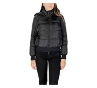Armani Exchange Women's Icon Project - Parche con Logotipo, Chaqueta de Longitud Corta, Negro, Talla M, Negro, M