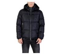 Armani Exchange Icon Project - Parche con Logotipo en Relieve, Chaleco de plumón de Nailon Brillante, Azul Marino Profundo, XL, Azul Marino Profundo, XL