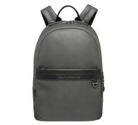 Armani Exchange Cierre de doble cremallera para hombre, logotipo frontal de metal Tulum, gris, gris, talla única