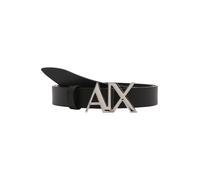 ARMANI EXCHANGE Cinturón negro / plata 90 negro / plata