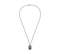 Armani Exchange Collar de acero inoxidable plomizo para hombre, AXG0171060