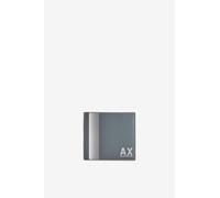 Armani Exchange Colo Block AX Billfold Credit Card Wallet, Billetera Bi-Fold para Hombre, Bálsamo Verde, Einheitsgröße