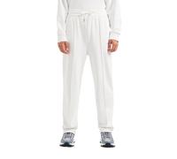 Armani Exchange Cotton French Terry Sweatpant Wiith Front Pleat Detail pantalones de chándal, Hombre, Off White, S