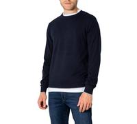 Armani Exchange Crew Neck, Front Embroidered Sur Ton Logo Sudadera. para Hombre, Azul Marino, XS