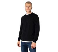 Armani Exchange Crew Neck, Front Embroidered Sur Ton Logo Sudadera. para Hombre, Negro, M