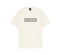 Armani Exchange- Crew Neck T-shirt- Tops- Hombre- Beige- M- Crew Neck T-shirt