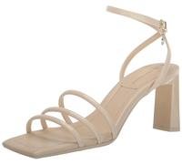 Armani Exchange Dalia, sandalias de tacón con correa al tobillo y triple banda para mujer, rosa (b), 39 EU