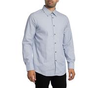 Armani Exchange de los hombres Camisa con estampado de logotipo regular, Blanco