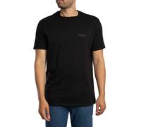Armani Exchange de los hombres Camiseta de marca en el pecho, Negro