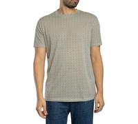 Armani Exchange de los hombres Camiseta de marca por todas partes, Beige