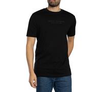 Armani Exchange de los hombres Camiseta gráfica de marca, Negro
