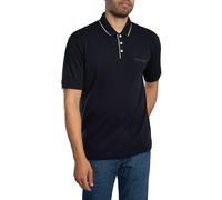 Armani Exchange de los hombres Polo con logo recortado, Azul