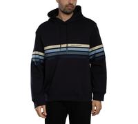 Armani Exchange de los hombres Sudadera con capucha a rayas, Azul