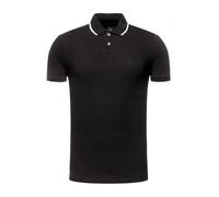 Armani Exchange Double Stripe Polo, Negro (Black 1200), L para Hombre