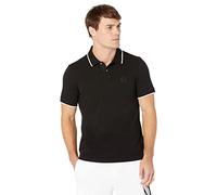 Armani Exchange Double Stripe Polo para Hombre, Negro (Black 1200), M