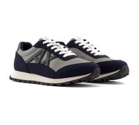 Armani Exchange Drop - Tenis para Hombre, Azul marino profundo/gris/campanilla, 42 EU