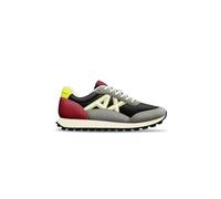 Armani Exchange Drop, Zapatillas Hombre, NEUT.Grey+BLK+Yellow, 42 EU