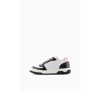 Armani Exchange Duck, Cross-Gender Project, Logo On Tongue, Zapatillas Mujer, Op White Black, 38 EU