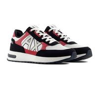 Armani Exchange - Dusseldorf Embossed Geometric Motifs, Zapatillas Hombre, Off Wht+Cardin+Navy,