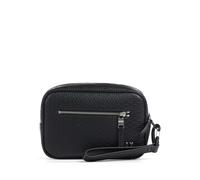Armani Exchange Elba Neceser negro, imitación de cuero, 23 x 15 x 7cm
