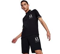 Armani Exchange Embroidered Icon Logo Polo Shirt Camiseta, Azul, M para Hombre