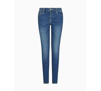 Armani Exchange Essential, 5 Pockets, Patch Logo Jeans, Mediados De Azul, Talla única para Mujer