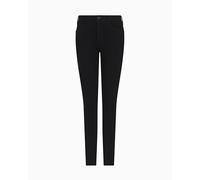 Armani Exchange Essential, 5 Pockets, Tonal Patch Logo Jeans, Negro, Talla única para Mujer