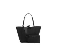 Armani Exchange Angie Bolsa shopping negro, imitación de cuero, mujer