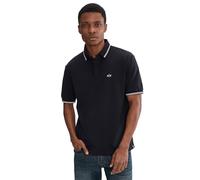 Armani Exchange Essential, Double Striped Sleeve and Collar Side Monogram Logo Polo, Navy Oscuro, S Hombre, Azul Marino Oscuro, S