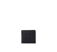 Armani Exchange Essential, Embossed Monogram Texture, Billetera Bi-Fold para Hombre, Negro, Talla única