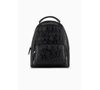 Armani Exchange Essential, Liz, Big Zipped Frontal Pocket, Logo Pattern, Bolsos para Mujer, Negro (Black), Talla única