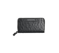 Armani Exchange Essential, Liz, Pebble, Embossed Logo, Accessory-Travel Wallet Mujer'S, Negro, Talla única