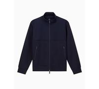 Armani Exchange- Sudadera Azul Reversible con Cuello Alto- Sweatshirts & Hoodies- Hombre- Azul- S- Sudadera Azul Reversible con Cuello Alto