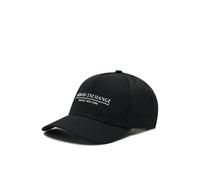 Armani Exchange Essential, Milano/New York, Logo Lettering Gorra de béisbol, Negro, Talla única Hombres