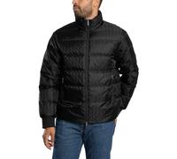 Armani Exchange Essential, Padded Monogram Logo Texture Chaqueta, Negro, S Hombres