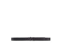 Armani Exchange Everyday Logo Belt Cinturón para Hombre, Negro (Black/Phantom - Black/Phantom 43120), 110 (Talla del fabricante: 36)