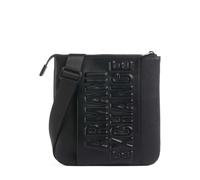 Armani Exchange Gerard Bandolera negro, imitación de cuero, hombre