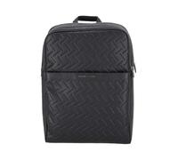Armani Exchange Ginevra, Embossed Logo, Double Zip, Mochila Hombre, Negro, Talla Única