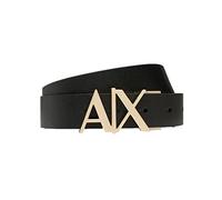 Armani Exchange Gold Ax Buckle Reversible hinge belt, cinturón,