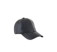 Armani Exchange Gorra de béisbol con Efecto de Piel Ophelia, Color Negro, Talla única, Negro, Talla única