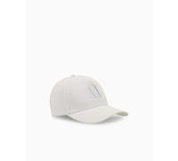 Armani Exchange Icon Logo Studs Hat Gorra de béisbol, Blanco óptico, Talla única Mujeres